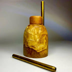 VOW | Olive wood tabletop Dugout/One hitter stash Box/Smoker's Gift