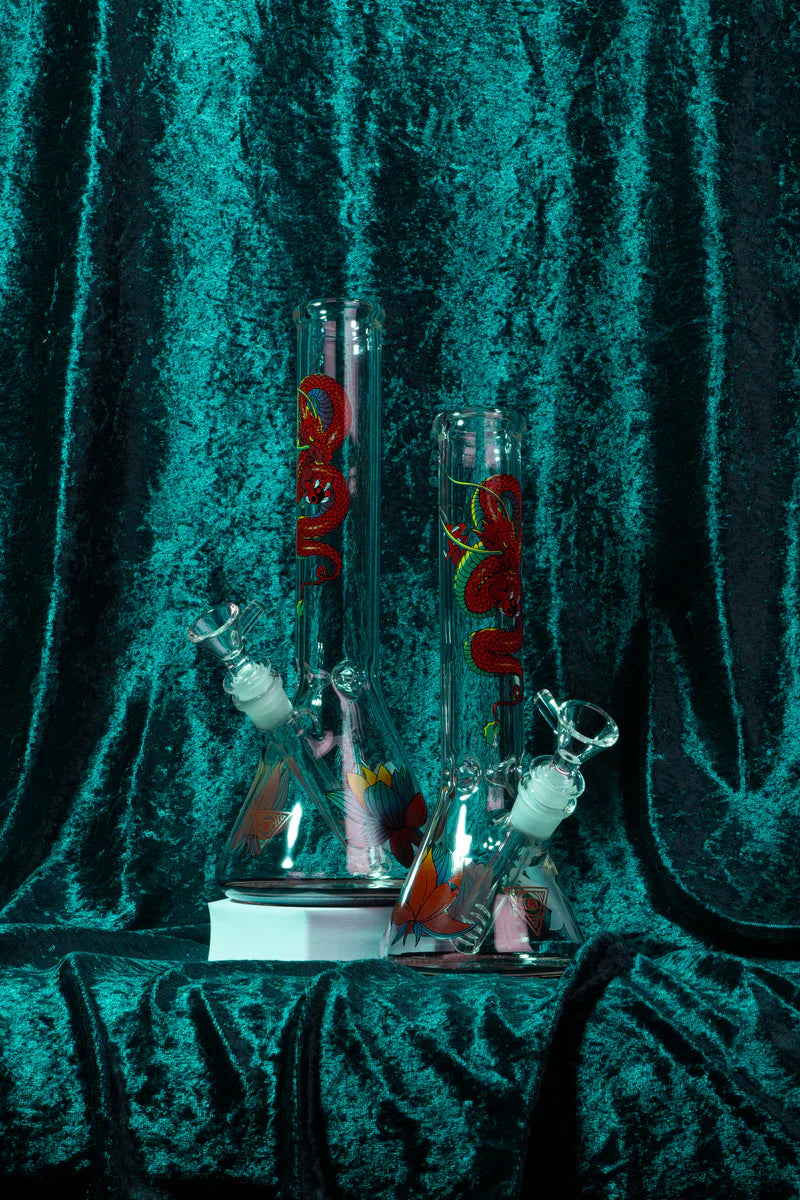 Red Eye Glass® | 12" Yin & Yang Beaker Bong (REG149)