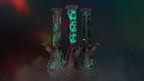Red Eye Glass® | 10" Sugar Skull Glow-in-the-Dark Water Pipe [REG160]