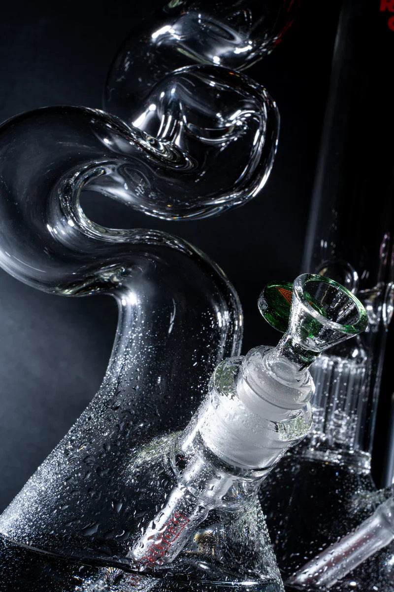 Red Eye Glass® | 16" 7mm Thick Loop-D-Loop Water Pipe [REG184]