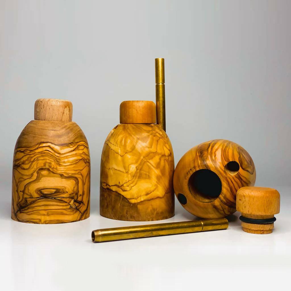 VOW | Olive wood tabletop Dugout/One hitter stash Box/Smoker's Gift