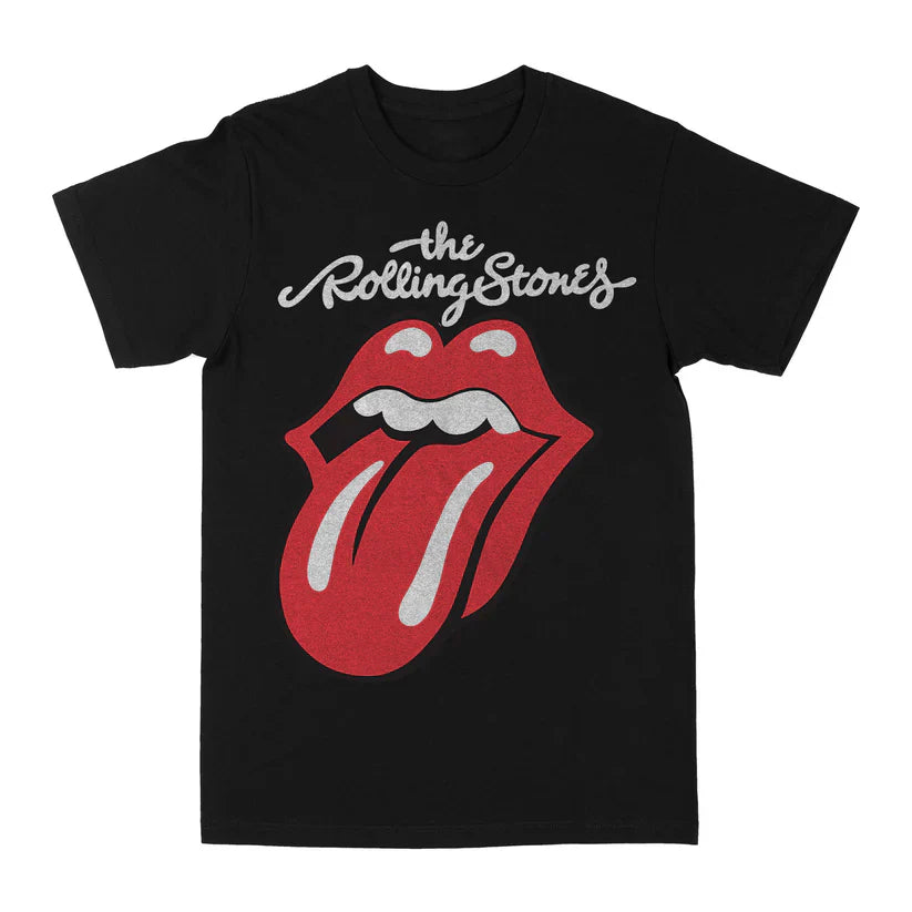 Rolling Stones | “Solid Tongue” Unisex Black T-Shirt - Officially Licensed Main image