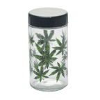 180ml Glass Storage Jar with Sticker Design – Compact & Stylish [SMKZ-145]
