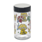 180ml Glass Storage Jar with Sticker Design – Compact & Stylish [SMKZ-145]