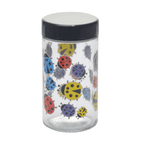 180ml Glass Storage Jar with Sticker Design – Compact & Stylish [SMKZ-145]