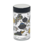 180ml Glass Storage Jar with Sticker Design – Compact & Stylish [SMKZ-145]