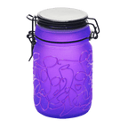 Spider Web Design Glass Storage Jar – Purple-Multiple Sizes Available [SMKZ-139]