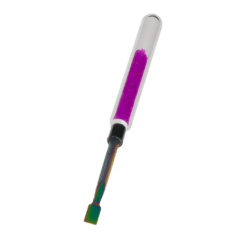 6″ Cute Candy Dabber Tool Poker – Glass & Metal Design [SMKZ153]