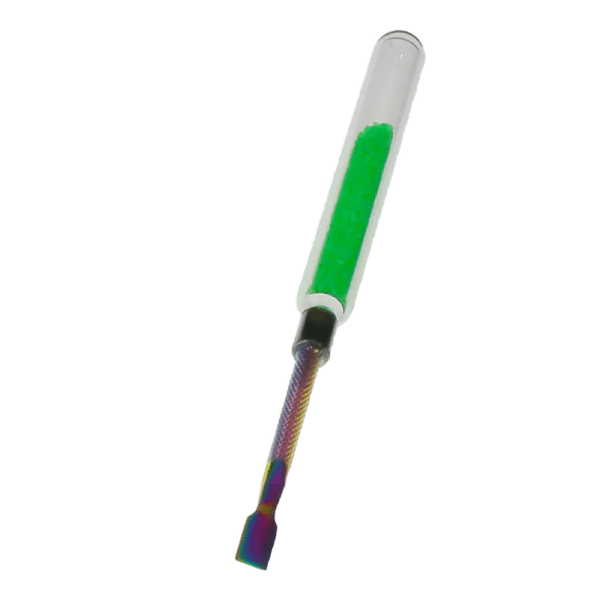 6″ Cute Candy Dabber Tool Poker – Glass & Metal Design [SMKZ153]