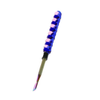 6″ Twirly Glass & Stainless Steel Dab Tool [SMKZ154]