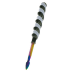 6″ Twirly Glass & Stainless Steel Dab Tool [SMKZ154]