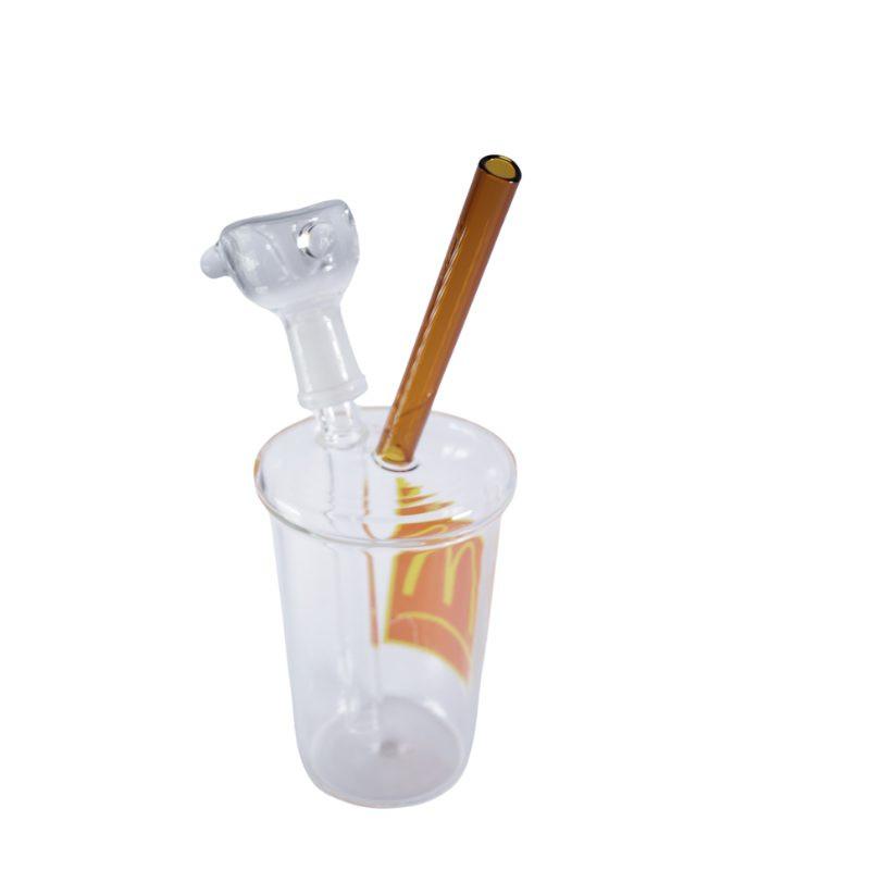 7″ McPuff Glass Hookah Cup – Big M Design [SMKZ182]