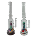 16" Assorted Center Piece Glass Waterpipe – 14mm Bowl