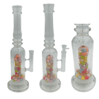 16" Assorted Center Piece Glass Waterpipe – 14mm Bowl