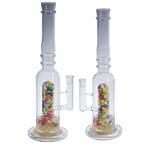 16" Assorted Center Piece Glass Waterpipe – 14mm Bowl