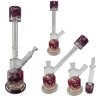 14" 2-Way Straight Glass Bong – Assorted Designs