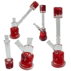 14" 2-Way Straight Glass Bong – Assorted Designs