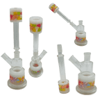 14" 2-Way Straight Glass Bong – Assorted Designs