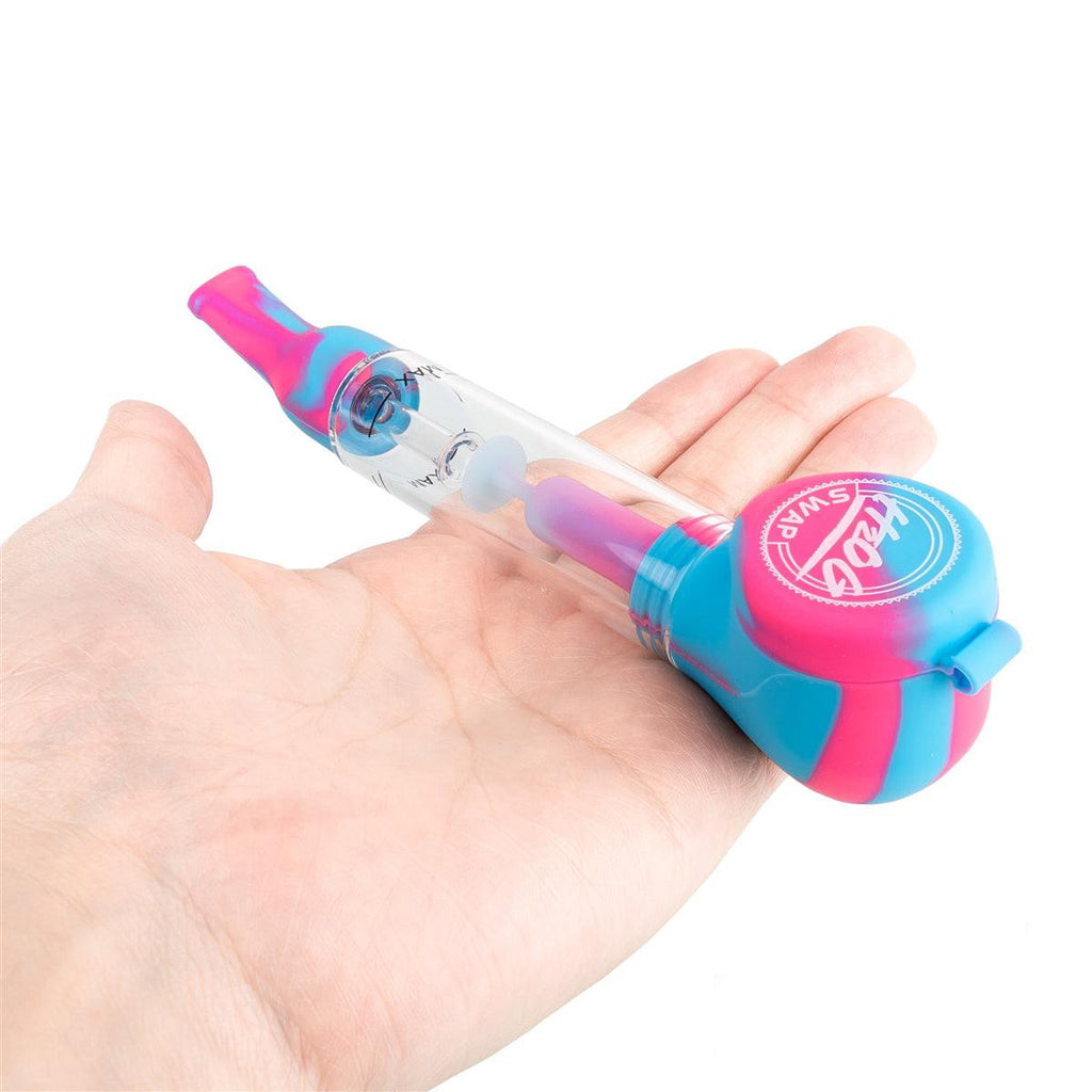 The Sunakin H2OG-Swap Silicone and Glass Pipe.