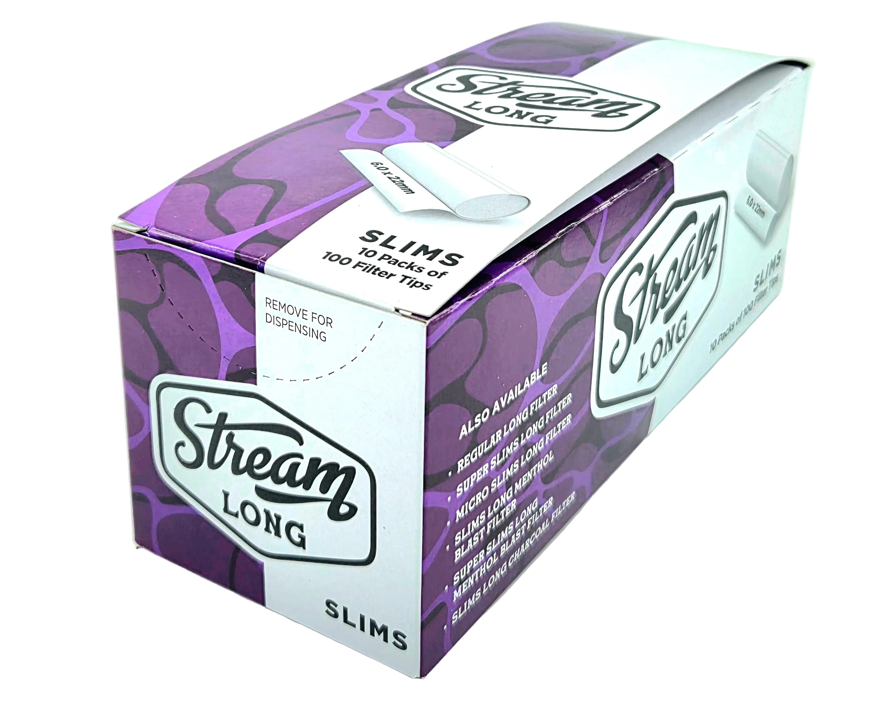 STREAM | Slims Long RYO Filters Display Carton - 10 Bags (Mono Type) Main image