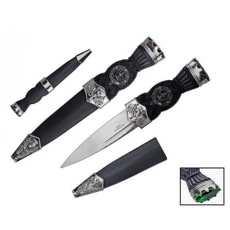 7.5″ overall, Color Gemstone Scottish Sgian-Dubh w/ Sheath [T230570] Secondary image