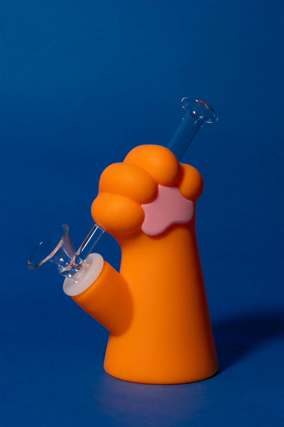 LIT® Silicone | 6" Garfield Cat Paw Water Pipe [TS220OR] Secondary image