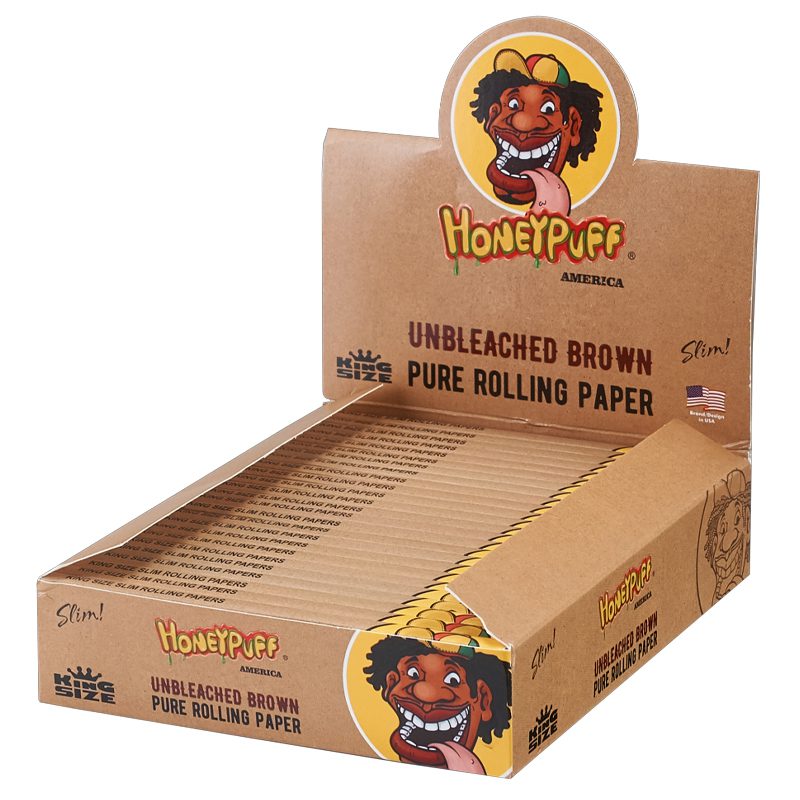 Honey Puff | Rolling Paper King Size – Unbleached Brown [P1180-02] - 25 packs Main image