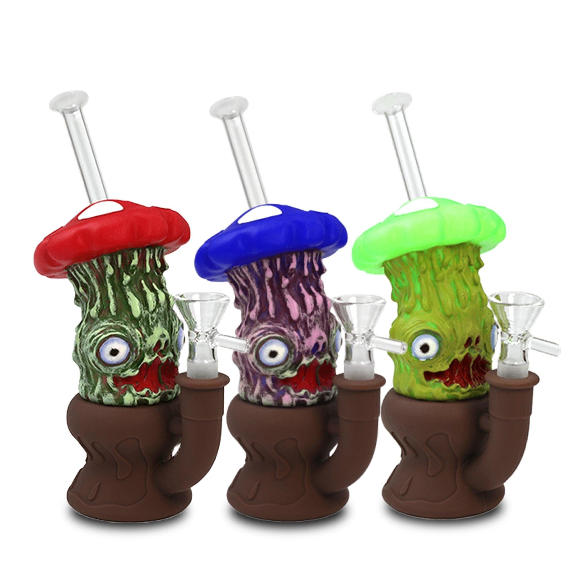 8″ Enameled Mushroom Bong [SMKZ165]