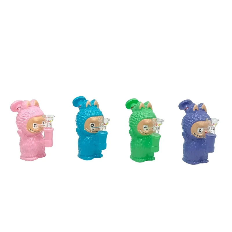 HYDRO | 4.6-Inch Character Style Colored Glass Mini Rig (MST197) Main image