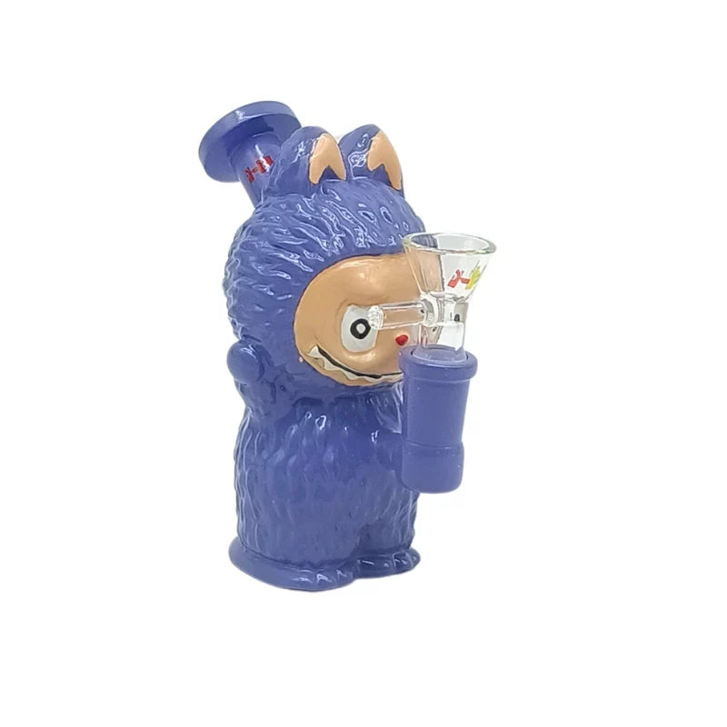 HYDRO | 4.6-Inch Character Style Colored Glass Mini Rig (MST197) Secondary image