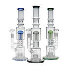 16" Glass Bong – 10-Arm Tree Perc with Matrix Perc for Maximum Filtration