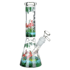 Pulsar® | 10" Chilllin flamingos Bong [WP774]
