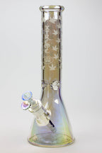 13" XTREME Glass / 7 mm / Electroplated Glass beaker Bong