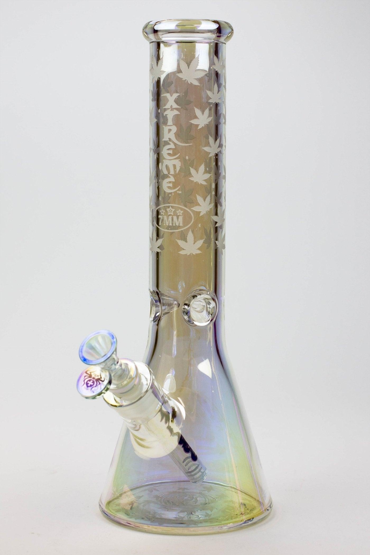 13" XTREME Glass / 7 mm / Electroplated Glass beaker Bong