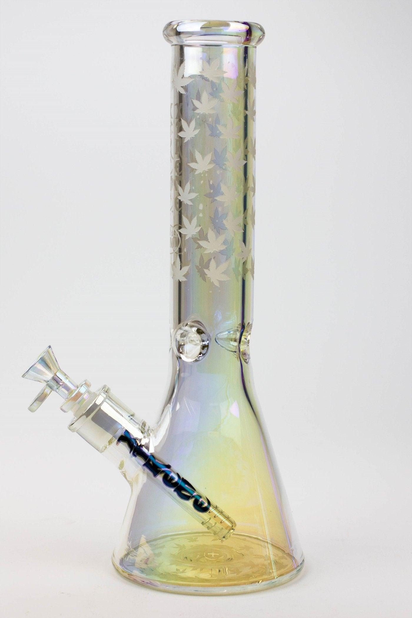 13" XTREME Glass / 7 mm / Electroplated Glass beaker Bong