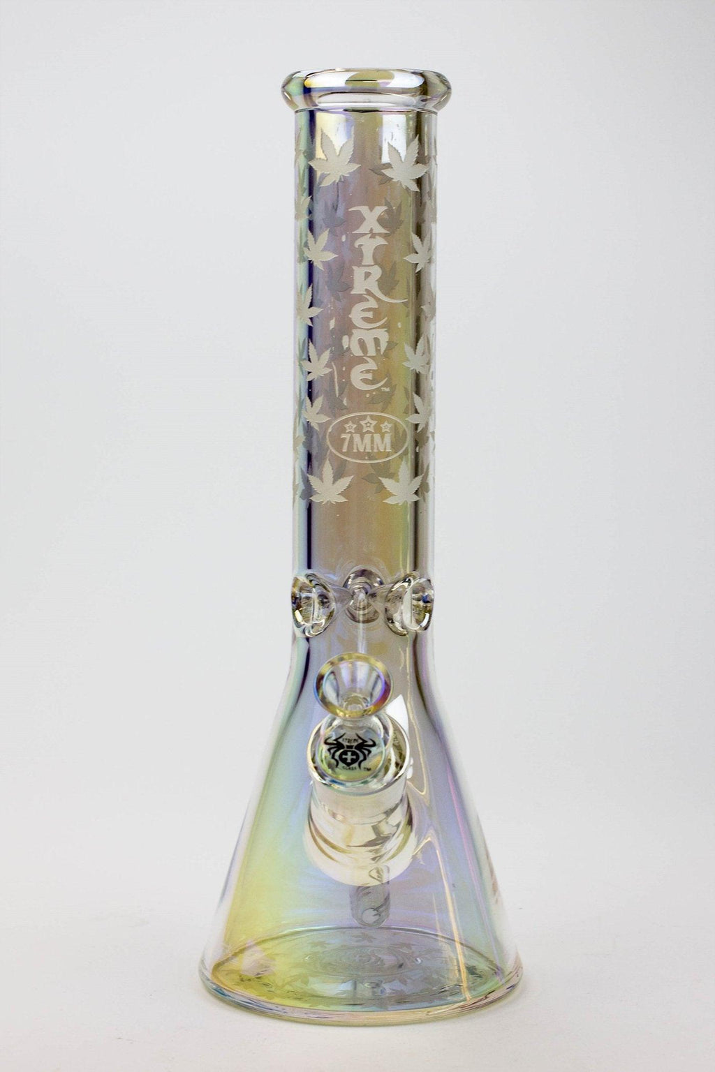 13" XTREME Glass / 7 mm / Electroplated Glass beaker Bong