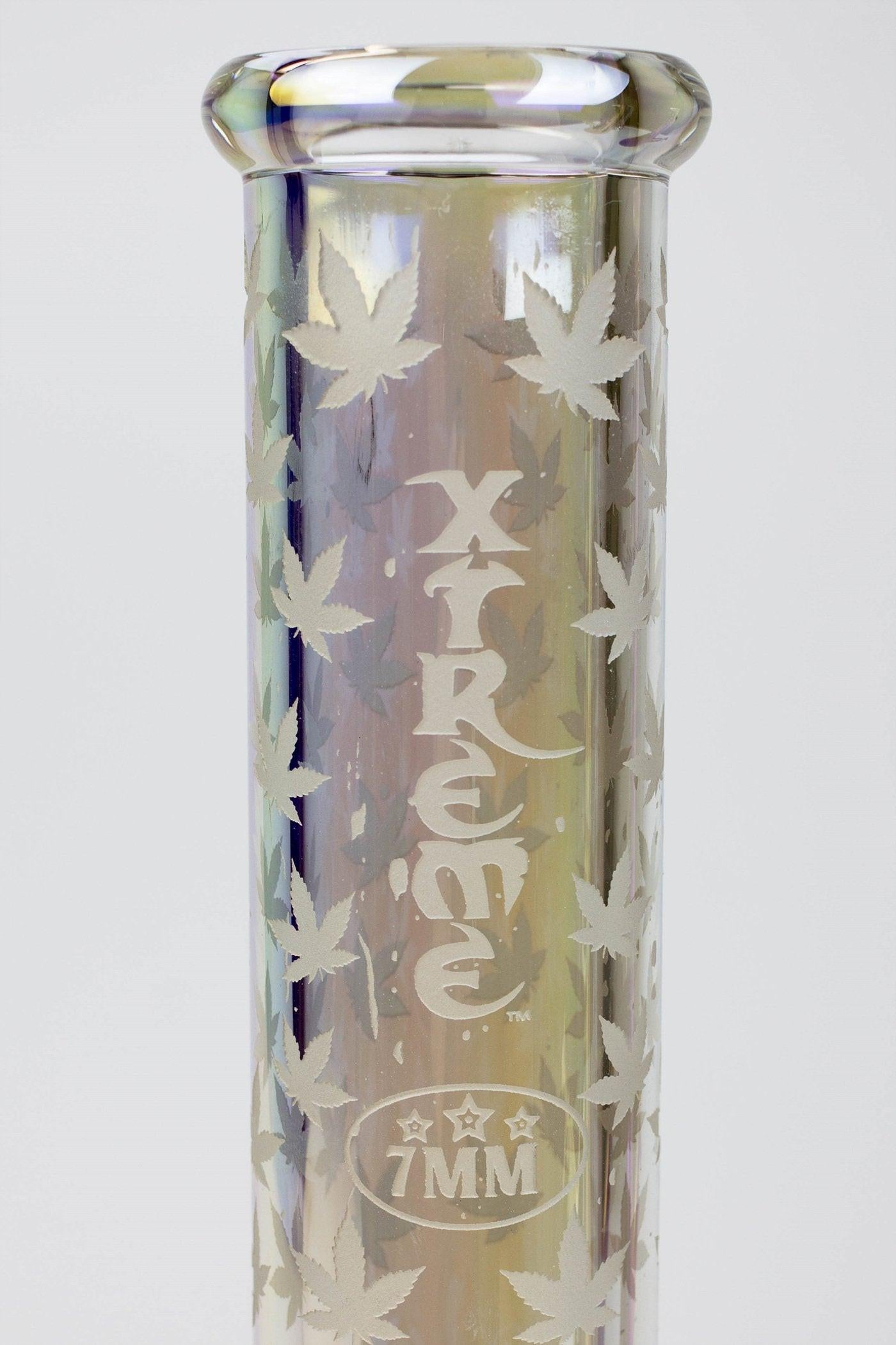 13" XTREME Glass / 7 mm / Electroplated Glass beaker Bong