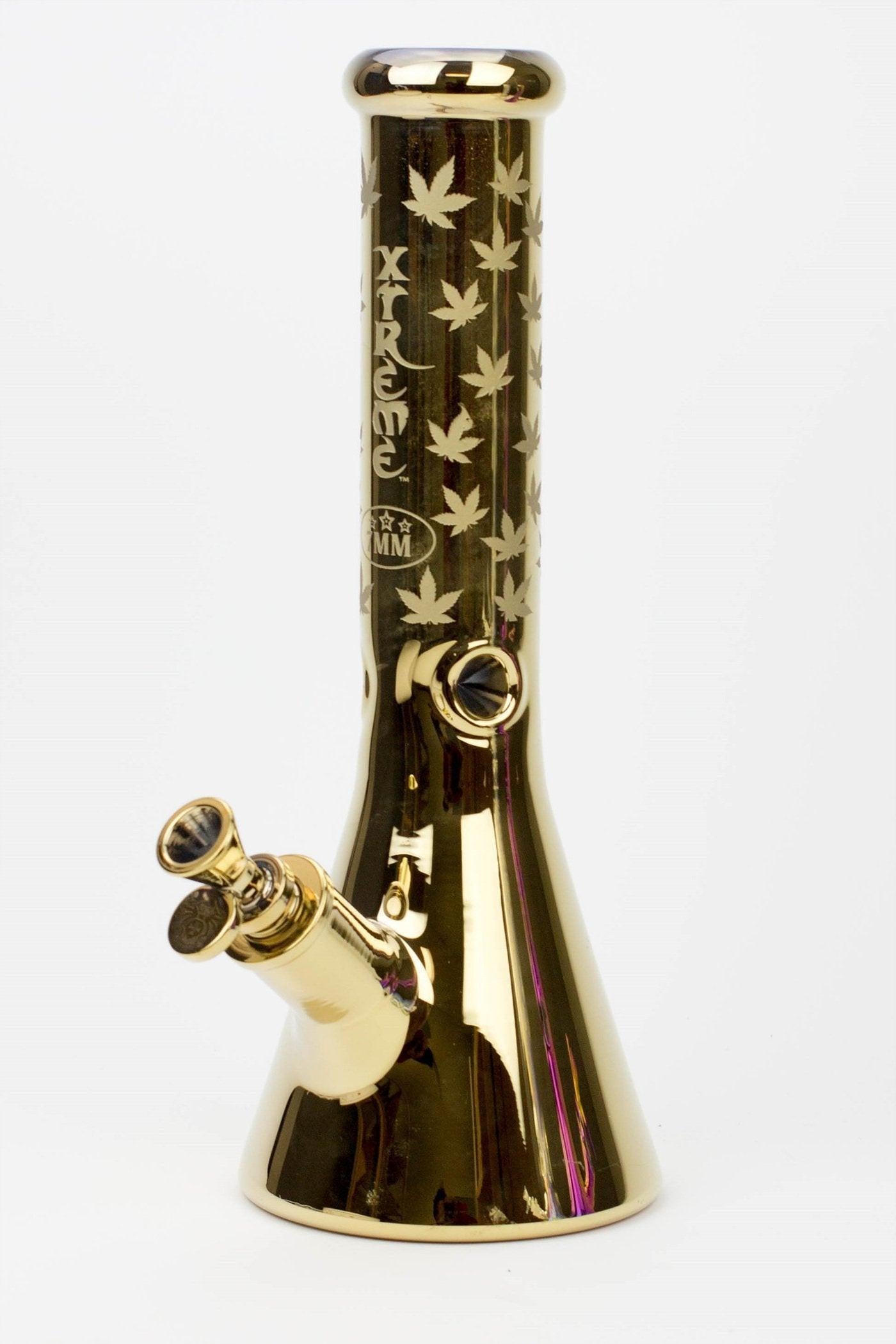 13" XTREME Glass / 7 mm / Electroplated Glass beaker Bong