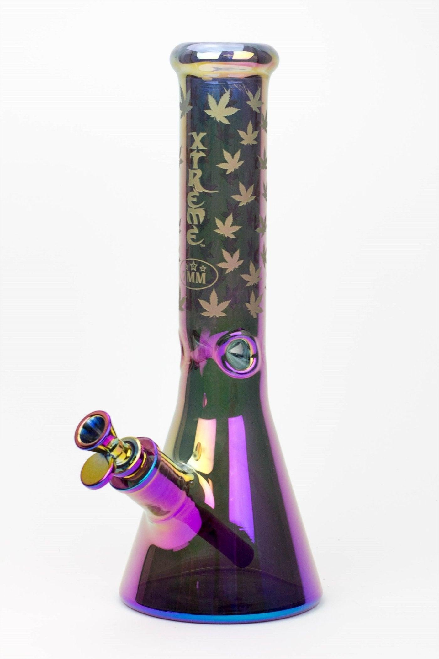 13" XTREME Glass / 7 mm / Electroplated Glass beaker Bong