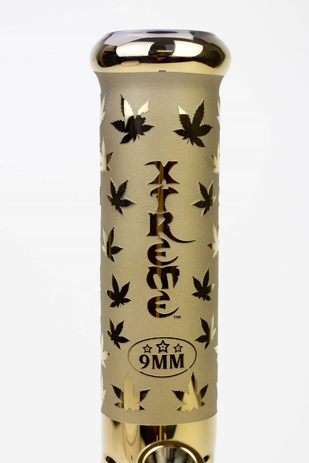 13" XTREME glass / 9 mm / Electroplating Straight Tube Bong