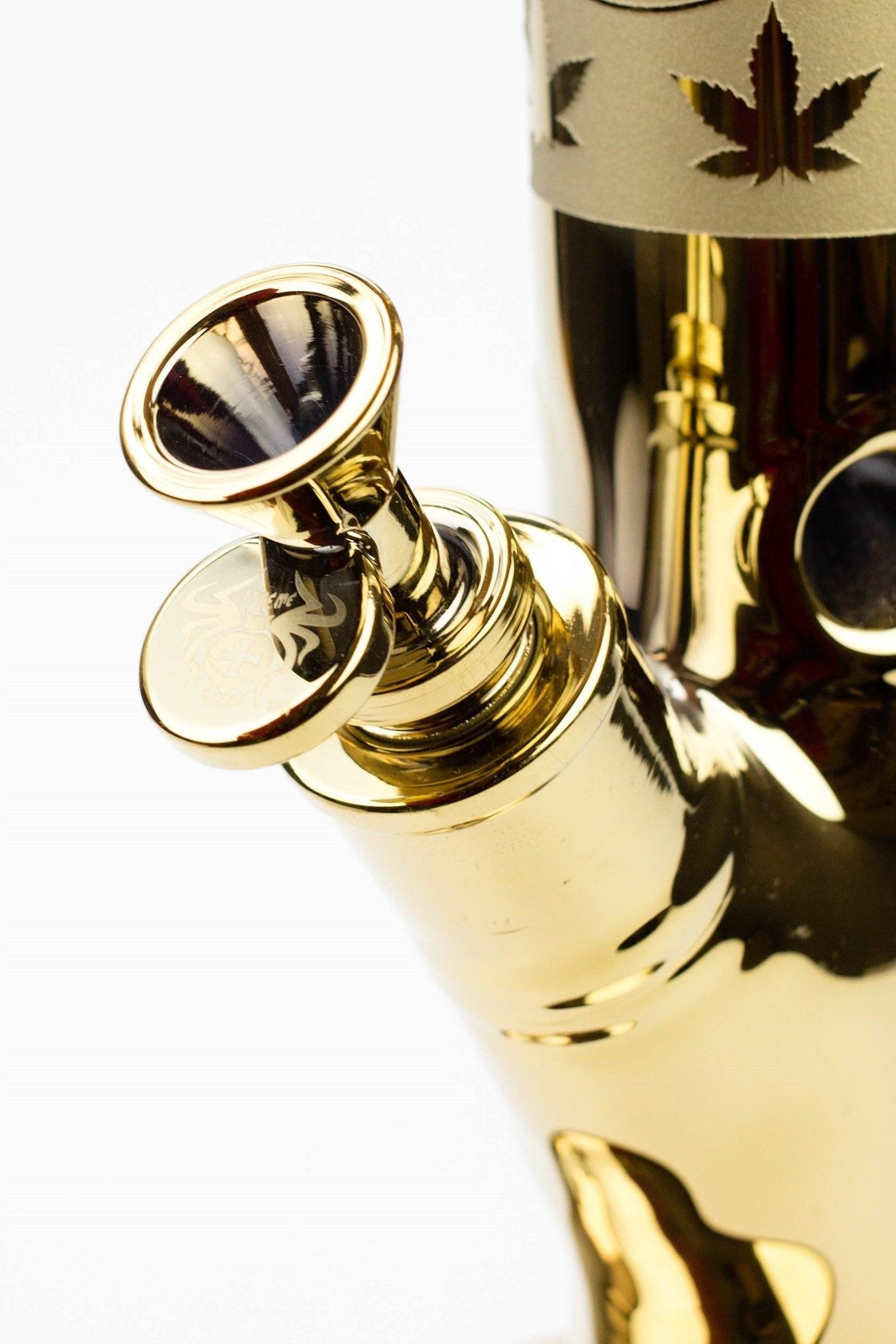 13" XTREME glass / 9 mm / Electroplating Straight Tube Bong