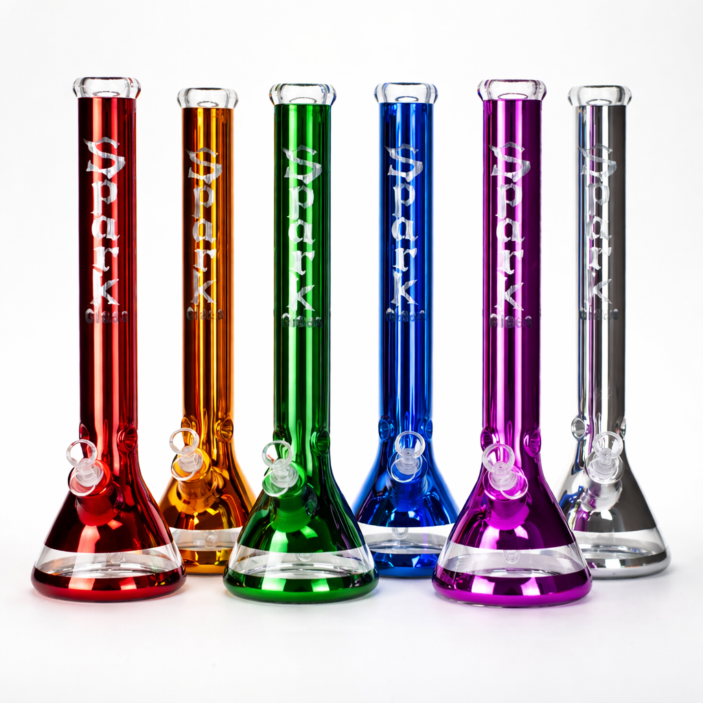SPARK | 18" 7 mm metallic classic beaker bong Main image
