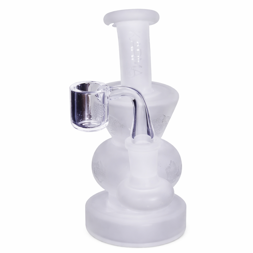 Karma | 6" Sandblasted Hourglass Glass Dab Rig Main image