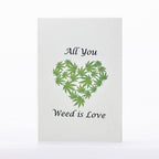 Intricate Greetings | Cannabis Leaf 3D Pop-Up Card – For Any Occasion