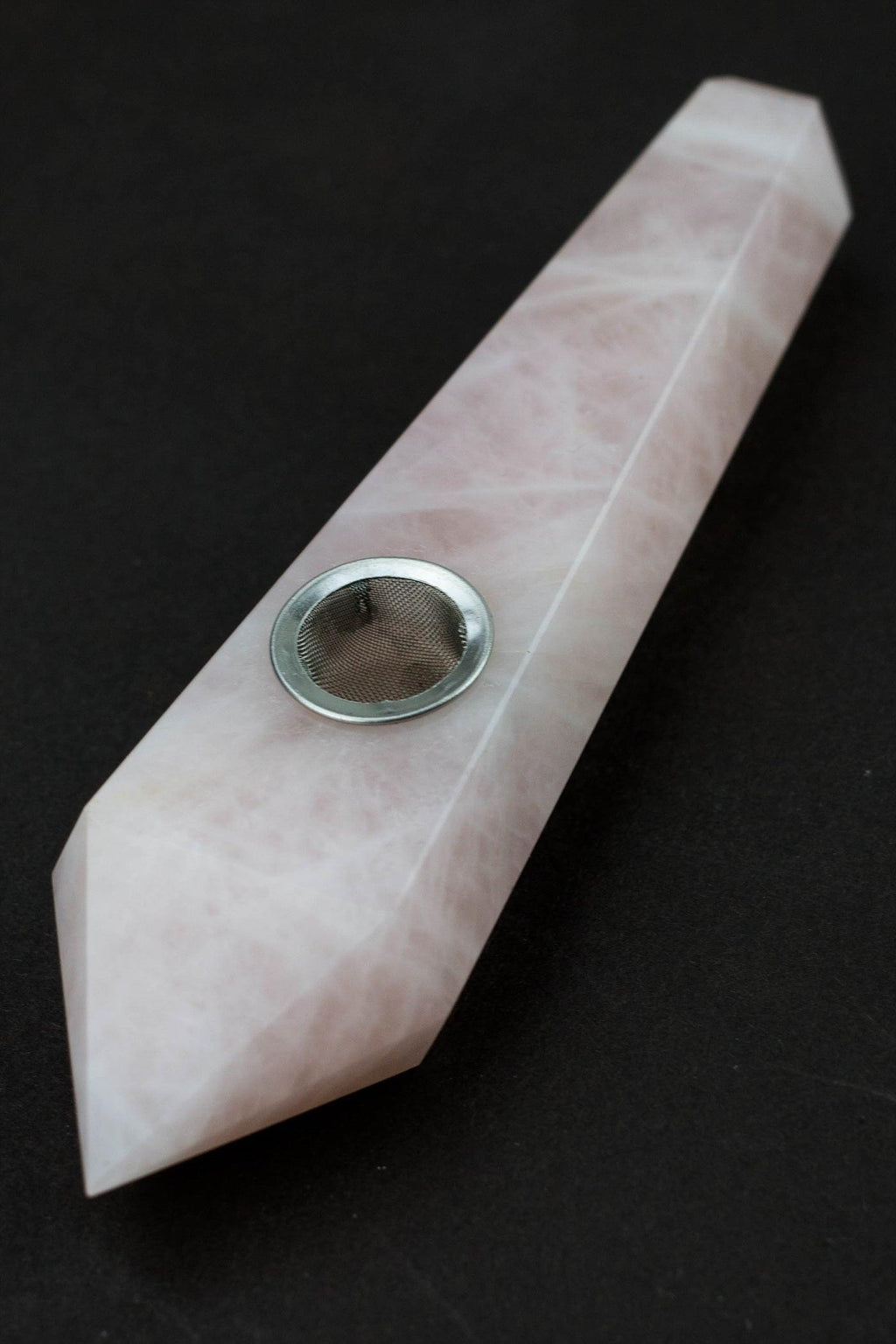 Acid Secs - Pink Rose Quartz Smoking Pipe