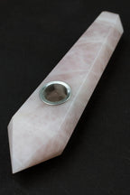 Acid Secs - Pink Rose Quartz Smoking Pipe