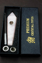 Acid Secs - Pink Rose Quartz Smoking Pipe