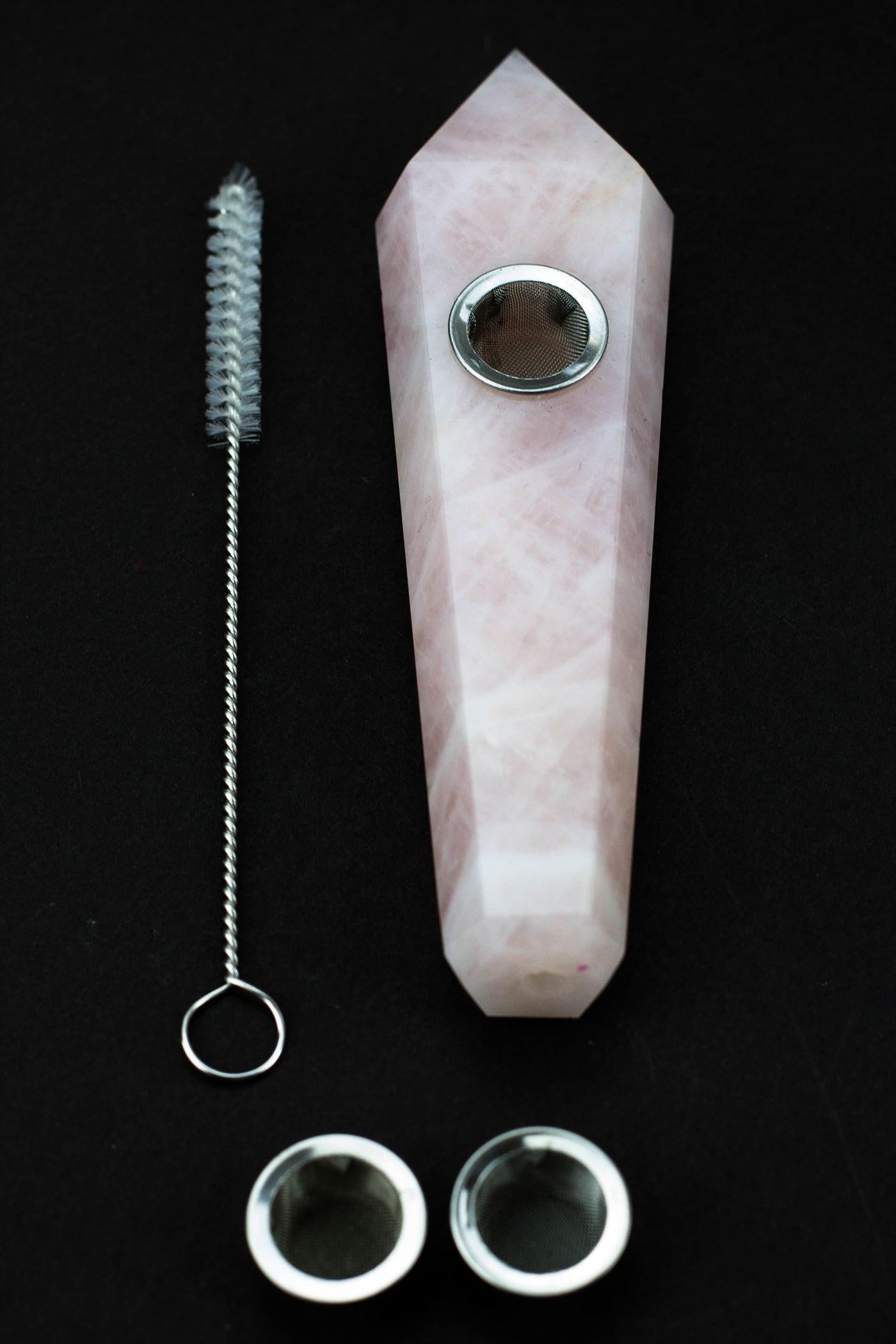 Acid Secs - Pink Rose Quartz Smoking Pipe Secondary image