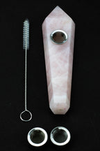 Acid Secs - Pink Rose Quartz Smoking Pipe