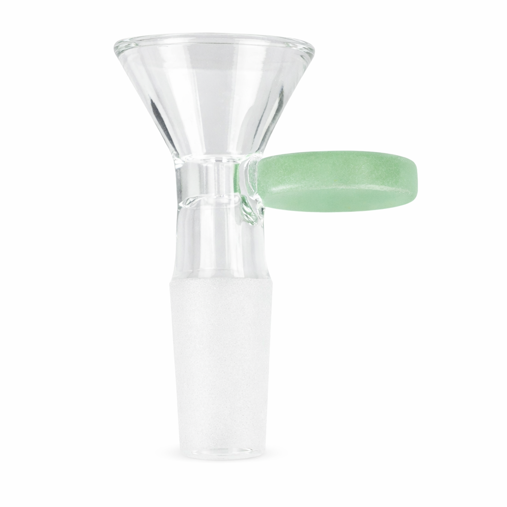 Glass Bowl with Milk Color Round Handle – 14mm (Pack of 3) Secondary image
